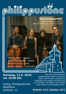 Plakat Klavierquartett